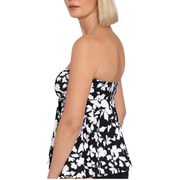 SWIM SOLUTIONS Bust Support Flyaway Convertible Tankini Swim Top Size 14 NWT - Picture 2 of 11